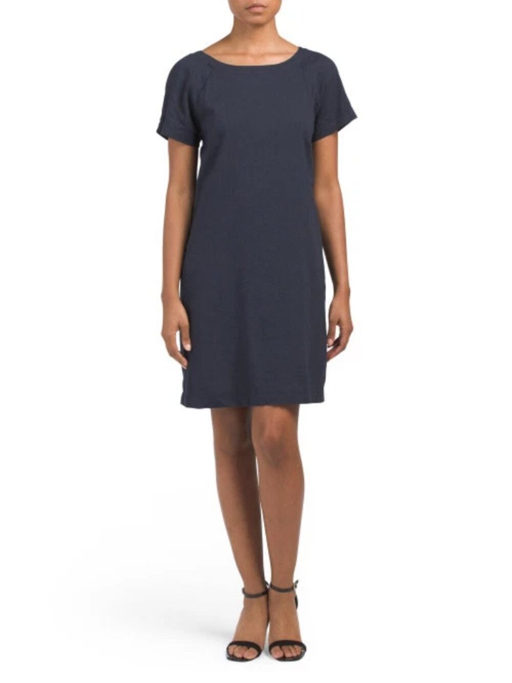 THEORY Spring Navy Caliver Lace Back Raglan Dress Size 8 NWT $275